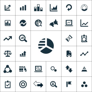 analitik, araştırma simgeleri evrensel set