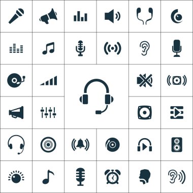 ses simgeleri evrensel set