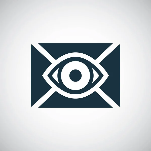 Mail Eye Icon eenvoudig concept symbool ontwerp — Stockvector