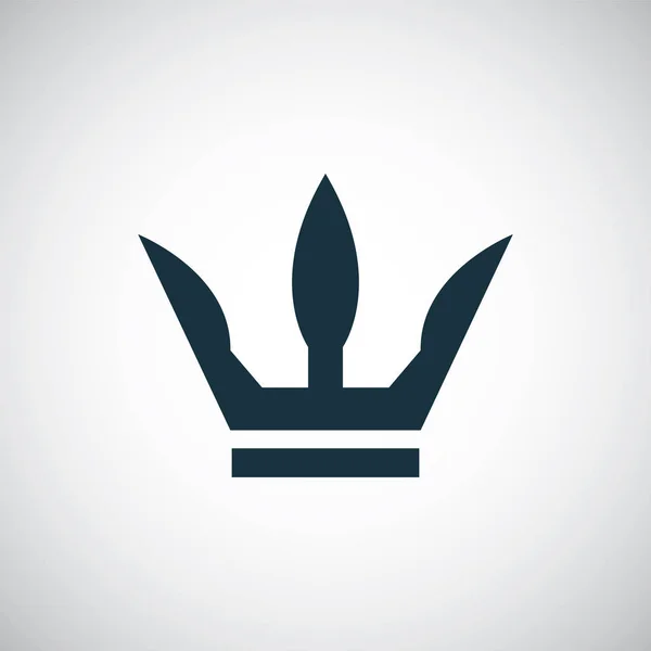 Icono de corona plantilla de concepto de símbolo simple de moda — Archivo Imágenes Vectoriales