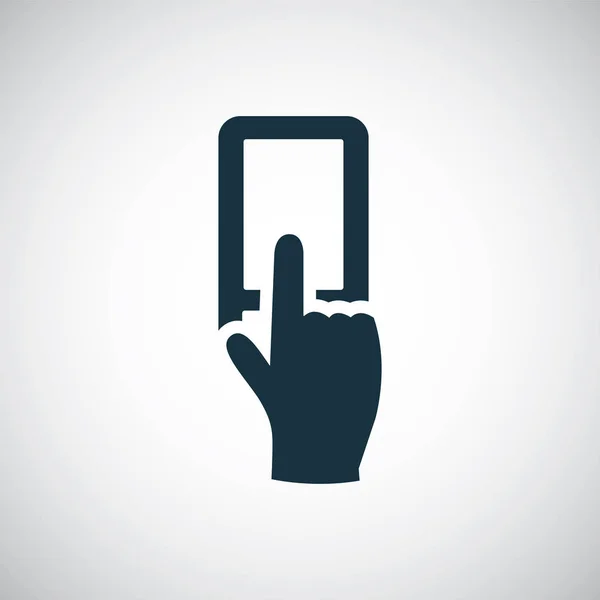 Touch smartphone icona semplice elemento piatto concetto di design — Vettoriale Stock