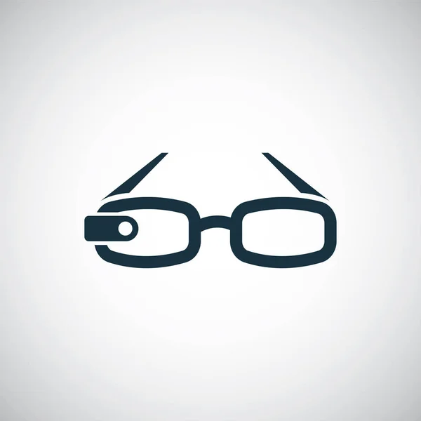Умные очки иконка простой дизайн элемента плоский — стоковый вектор