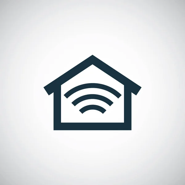 Έξυπνο Home Icon απλή σχέδιο επίπεδη στοιχείο σχεδιασμού — Διανυσματικό Αρχείο