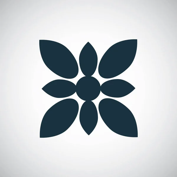 Virág ikon egyszerű sík elem koncepcióterv — Stock Vector