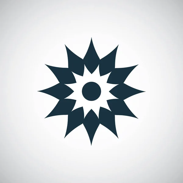 Flower icon simple flat element concept design — Stock Vector