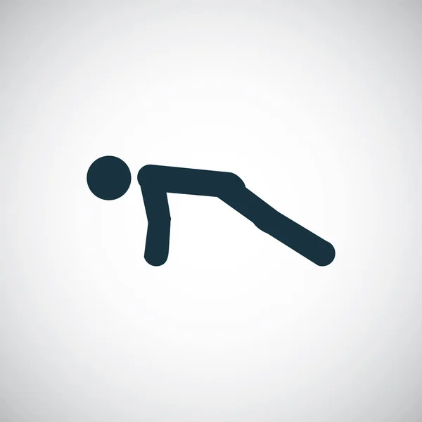 Push ups icono diseño de concepto de elemento plano simple — Archivo Imágenes Vectoriales