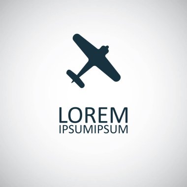 düzlem simgesi basit düz eleman konsept tasarımı
