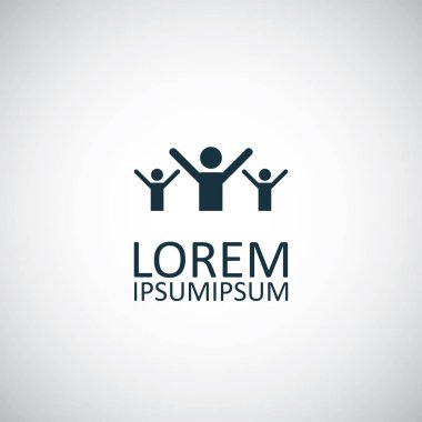 tebrik simgesi basit düz eleman konsept tasarımı