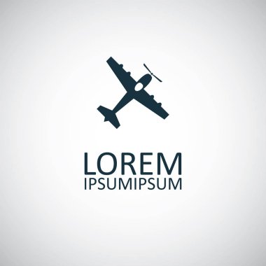düzlem simgesi basit düz eleman konsept tasarımı