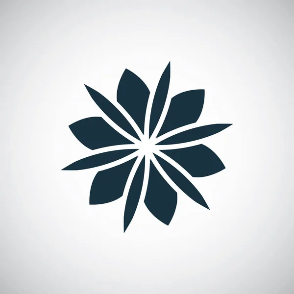 Icono de la flor simple diseño de concepto de elemento plano — Vector de stock