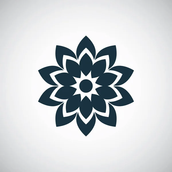 Blume Symbol einfache flache Element Konzept-Design — Stockvektor