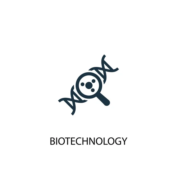 Biotechnology icon. Simple element illustration. Biotechnology concept symbol design. Can be used for web — Stock Vector