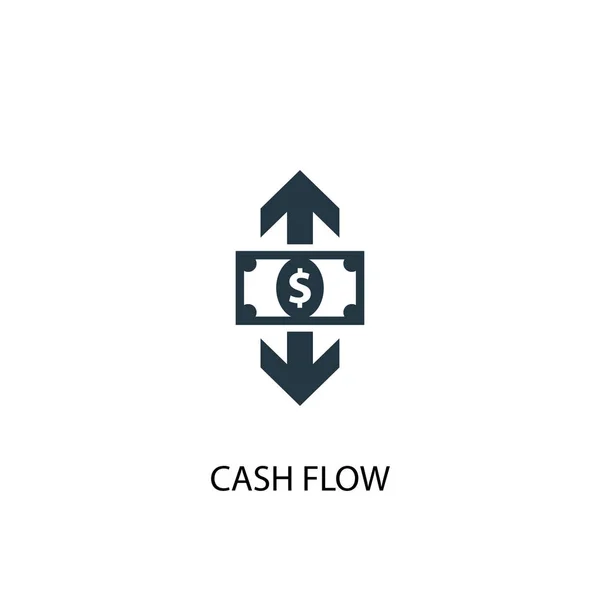 Cash-Flow-Symbol. einfache Elementillustration. Cash-Flow-Konzept Symboldesign. kann für das Web verwendet werden — Stockvektor
