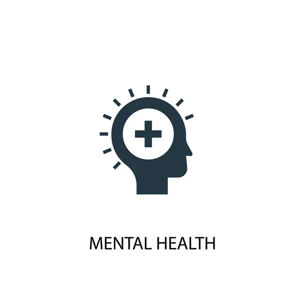 Mental health icon. Simple element illustration. mental health concept symbol design. Can be used for web — Stock Vector