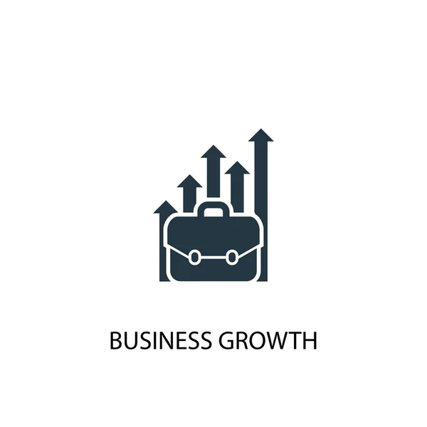 Business growth icon. Simple element illustration. business growth concept symbol design. Can be used for web — Stockvector