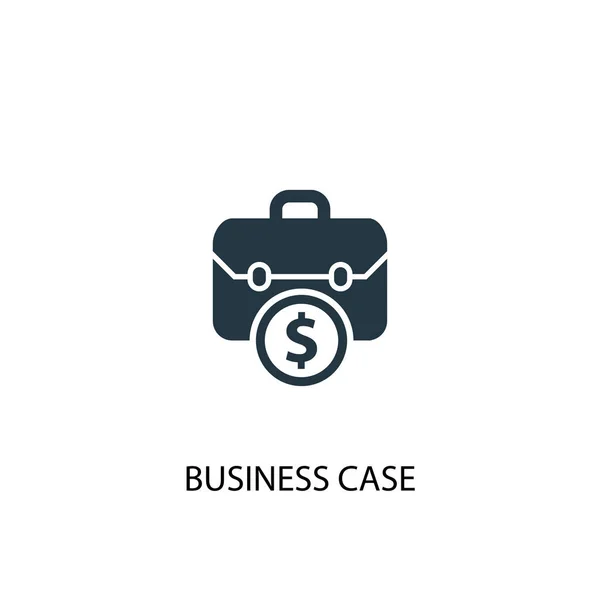 Ícone de caso de negócios. Ilustração de elemento simples. design de símbolo de caso de negócio. Pode ser usado para web — Vetor de Stock