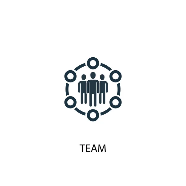 Icono del equipo. Ilustración de elementos simples. diseño de símbolo de concepto de equipo. Puede ser utilizado para la web — Archivo Imágenes Vectoriales