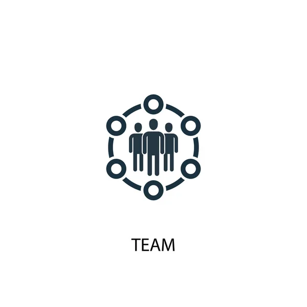 Teamsymbol. einfache Elementillustration. Teamkonzept Symboldesign. kann für das Web verwendet werden — Stockvektor