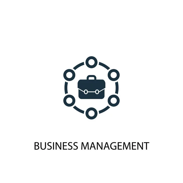 Ícone de gestão de negócios. Ilustração de elemento simples. design de símbolo de conceito de gestão empresarial. Pode ser usado para web — Vetor de Stock