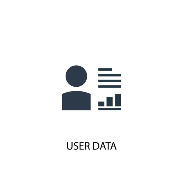 user data icon. Simple element illustration. user data concept symbol design. Can be used for web