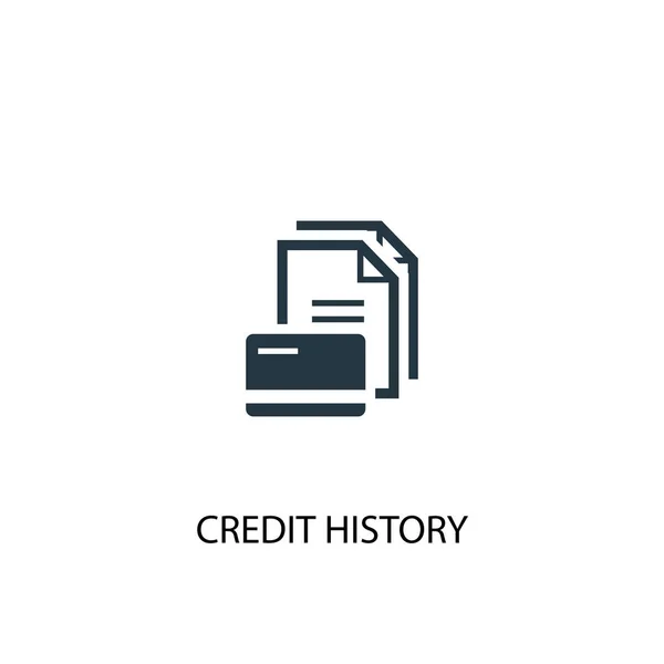 Kredit-Ikone. einfache Elementillustration. Kredit Geschichte Konzept Symboldesign. kann für das Web verwendet werden — Stockvektor