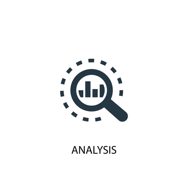 Analys ikon. Enkelt element illustration. symbol design för analys koncept. Kan användas för webb — Stock vektor