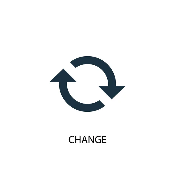 Cambiar icono. Ilustración de elementos simples. cambiar el diseño del símbolo de concepto. Puede ser utilizado para la web — Archivo Imágenes Vectoriales