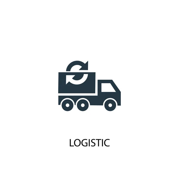 Icona logistica. Illustrazione semplice elemento. concetto logistico simbolo di progettazione. Può essere utilizzato per il web — Vettoriale Stock