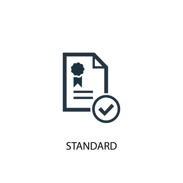 표준 아이콘을 참조하십시오. 간단한 요소 그림입니다. 표준 개념 기호 디자인. 웹에 사용할 수 있습니다. — 스톡 벡터