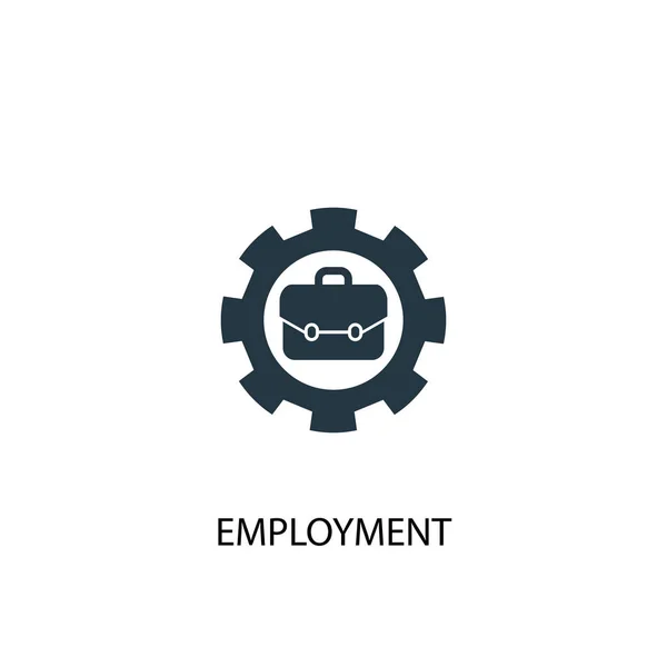 Ikonę zatrudnienia. Prosta ilustracja elementu. projekt symbolu koncepcji zatrudnienia. Może być używany do sieci — Wektor stockowy