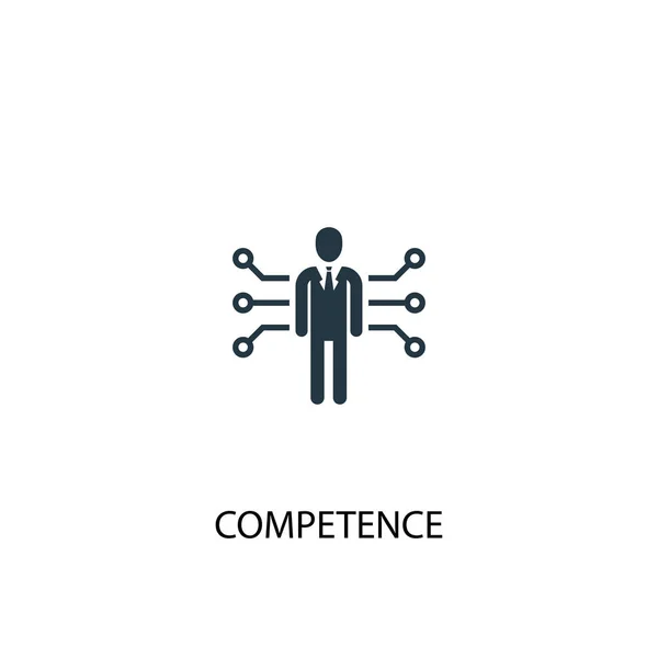 Ikonę kompetencji. Prosta ilustracja elementu. koncepcji kompetencji. Może być używany do sieci — Wektor stockowy