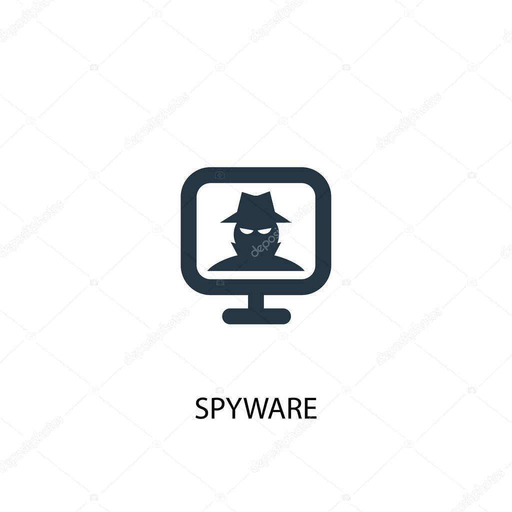Spyware icon. Simple element illustration. spyware concept symbol design. Can be used for web and mobile.