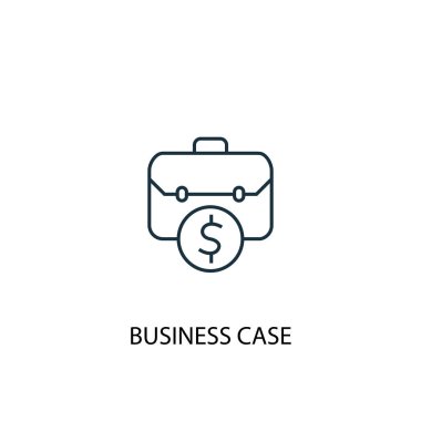 iş durum kavramı satır simgesi. Basit eleman çizimi. iş durum kavramı anahat sembol tasarımı. Web ve mobil cihazlar için kullanılabilir