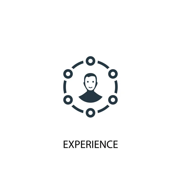 Erfahrung. einfache Elementillustration. Erlebnis-Konzept Symboldesign. kann für das Web verwendet werden — Stockvektor