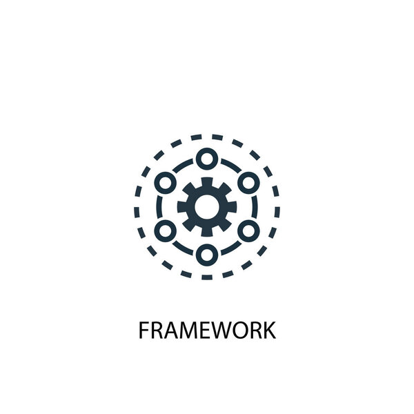 Framework icon. Simple element illustration. Framework concept symbol design. Can be used for web