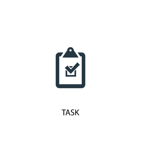 Icono de tarea. Ilustración de elementos simples. diseño de símbolo de concepto de tarea. Puede ser utilizado para la web — Vector de stock