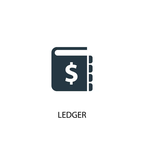 Ledger icon. Simple element illustration. ledger concept symbol design. Can be used for web — Stock Vector