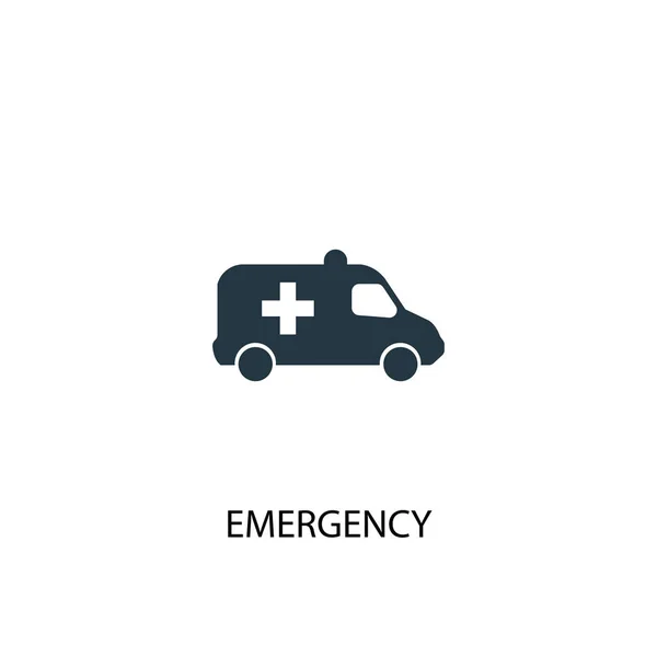 Icône d'urgence. Illustration d'élément simple. Concept d'urgence conception de symbole. Peut être utilisé pour le web — Image vectorielle