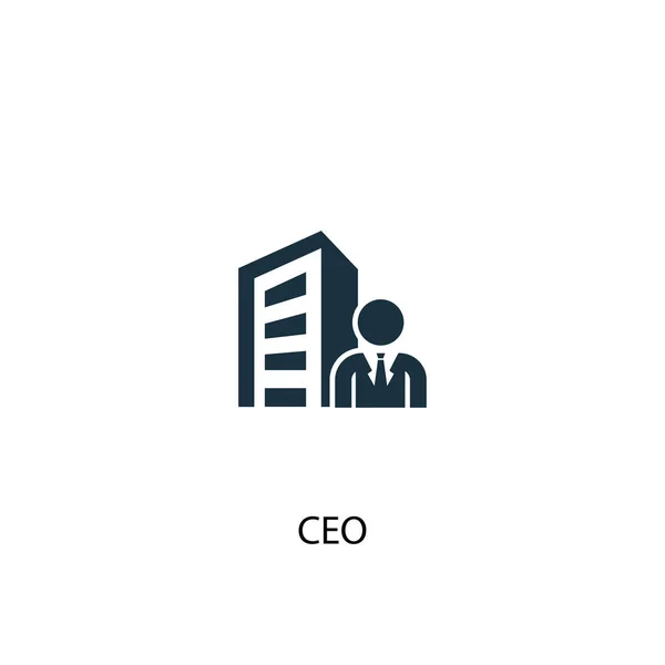 Ícone CEO. Ilustração de elemento simples. Projeto do símbolo do conceito do CEO. Pode ser usado para web —  Vetores de Stock