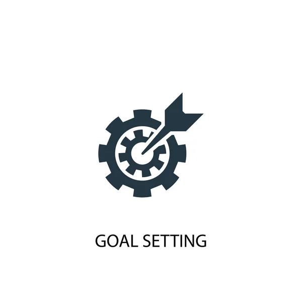 goal setting icon. Simple element illustration. goal setting concept symbol design. Can be used for web