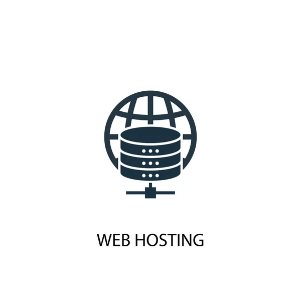 Icona web hosting. Illustrazione semplice elemento. web hosting concetto simbolo di design. Può essere utilizzato per il web — Vettoriale Stock