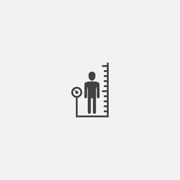 Pictogram voor Body Mass Index base. Eenvoudige teken illustratie. Body Mass Index symbool ontwerp. Kan worden gebruikt voor het web en mobiele — Stockvector