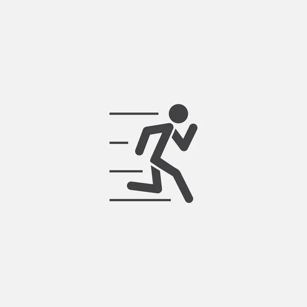 Running Base Ikone. einfache Schilderillustration. Laufsymboldesign. kann für das Web verwendet werden, und mobile — Stockvektor