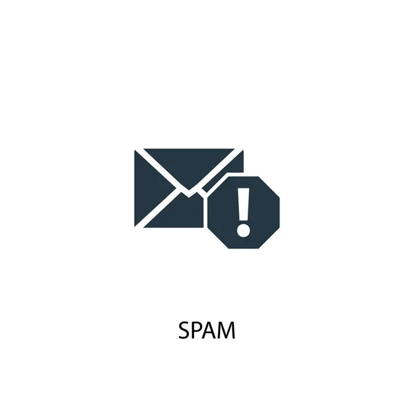 Icône de spam. Illustration d'élément simple. Spam concept symbole conception. Peut être utilisé pour le web — Image vectorielle