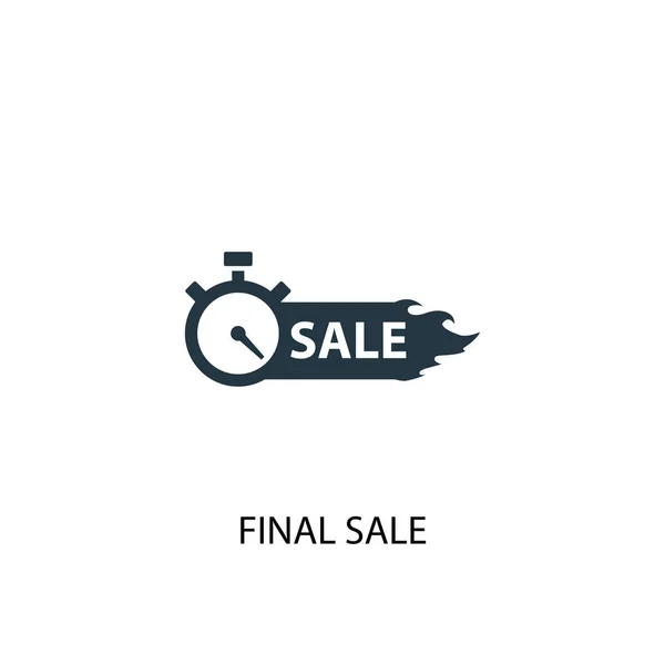 Icono de venta final. Ilustración de elementos simples. concepto de venta final diseño de símbolo. Puede ser utilizado para la web — Vector de stock