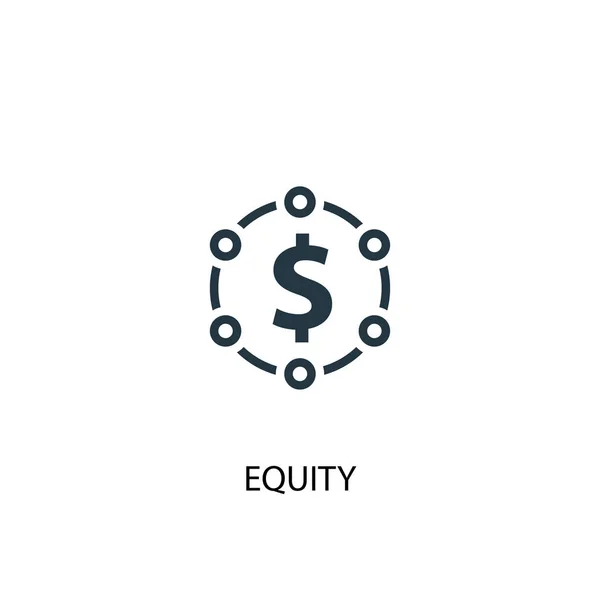 Ícone de equidade. Ilustração de elemento simples. design de símbolo de conceito de equidade. Pode ser usado para web —  Vetores de Stock