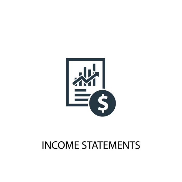 Icono de estados de ingresos. Ilustración de elementos simples. declaración de ingresos concepto símbolo diseño. Puede ser utilizado para la web — Archivo Imágenes Vectoriales