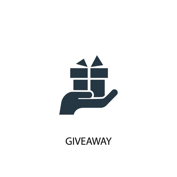 giveaway icon. Simple element illustration. giveaway concept symbol design. Can be used for web