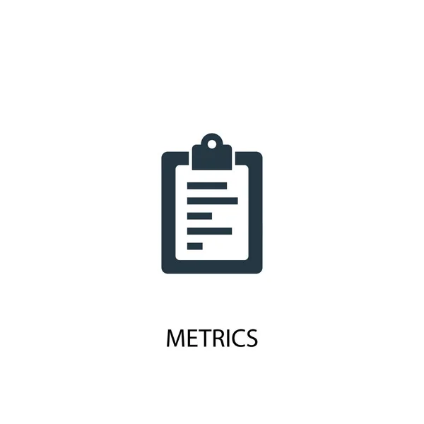 Metrics icon. Simple element illustration. metrics concept symbol design. Can be used for web — Stock Vector