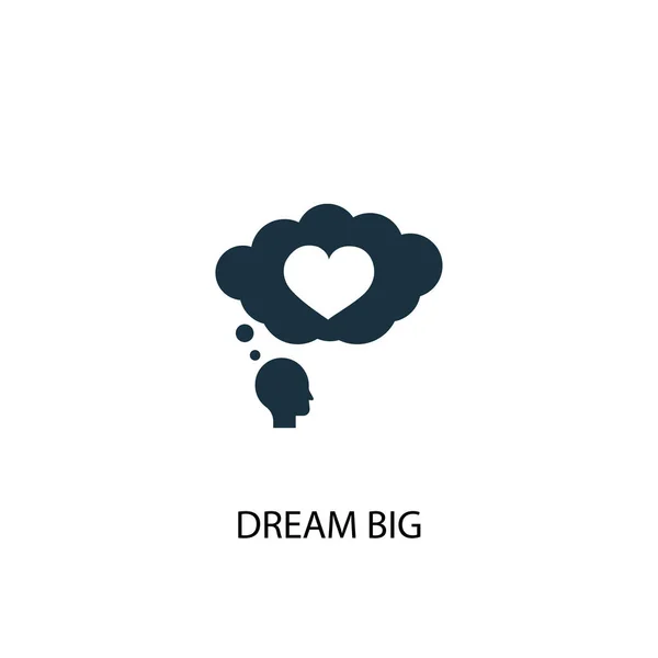 Rüya büyük simgesi. Basit eleman çizimi. rüya büyük kavram sembolü tasarım. Web için kullanılabilir — Stok Vektör